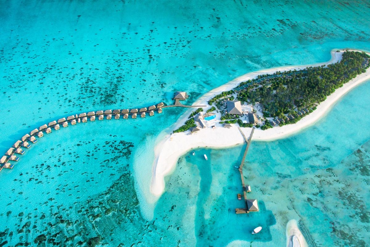 Cocoon Maldives Luxury Island Aerial View