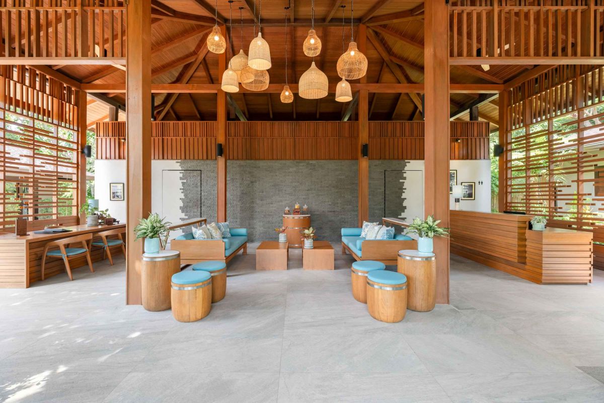 Open-air lobby at SAii Koh Samui Villas in Koh Samui