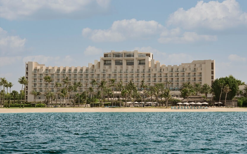 JA Beach Hotel Dubai beachfront view overlooking the Arabian Gulf