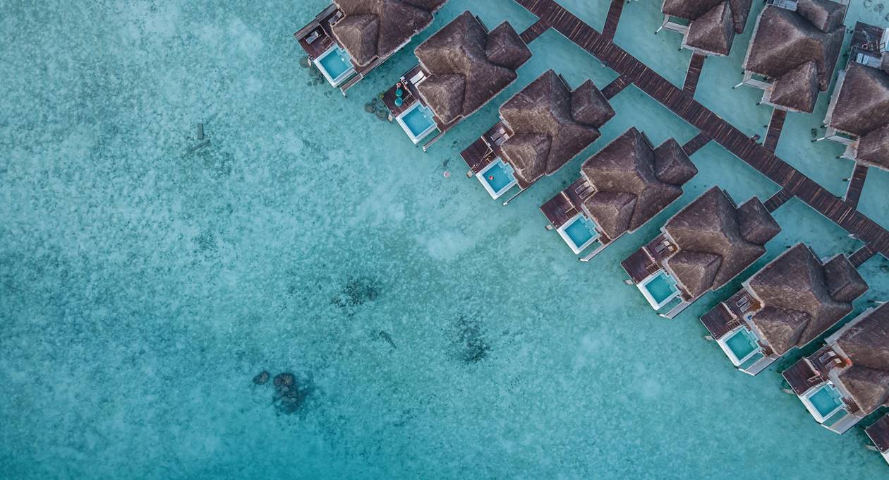 Overwater villas with private pools at Sun Siyam Iru Veli Maldives