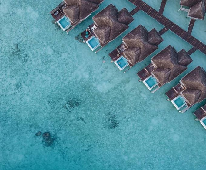 Overwater villas with private pools at Sun Siyam Iru Veli Maldives