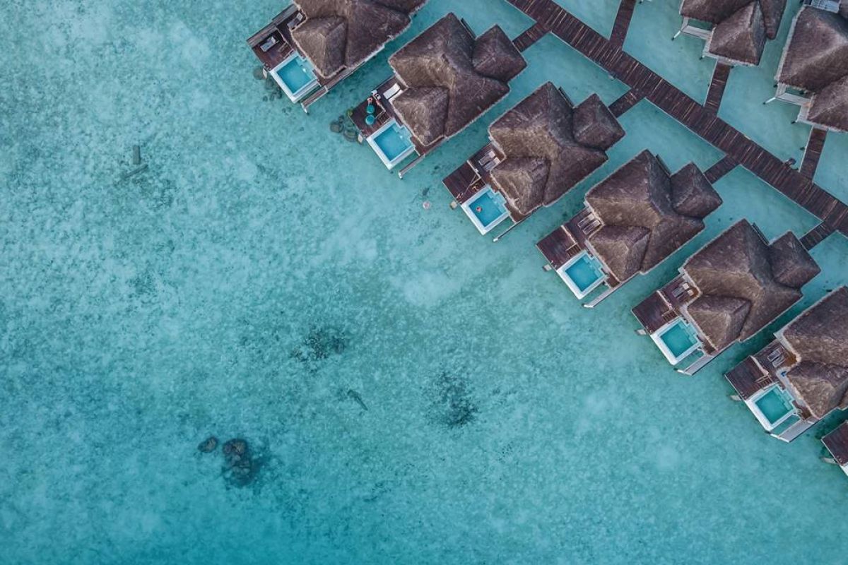 Overwater villas with private pools at Sun Siyam Iru Veli Maldives