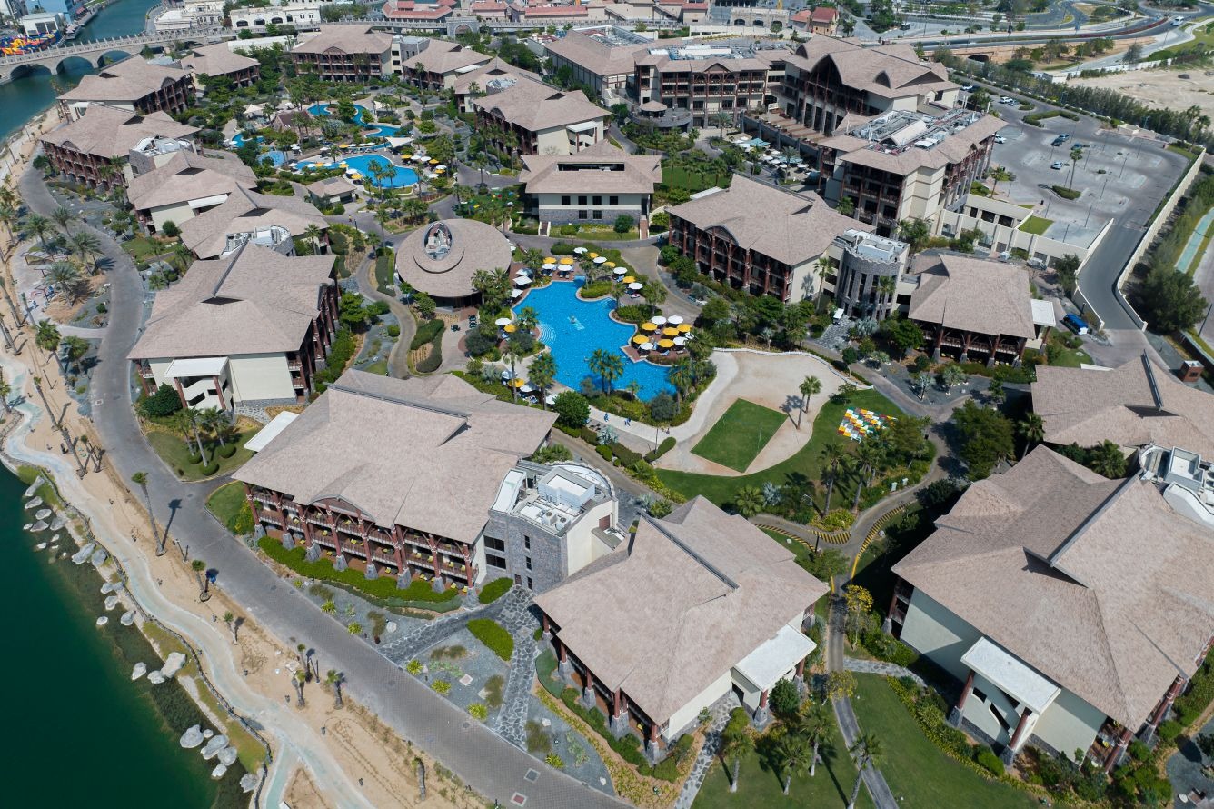 Lapita Dubai Parks and Resorts resort and pool area