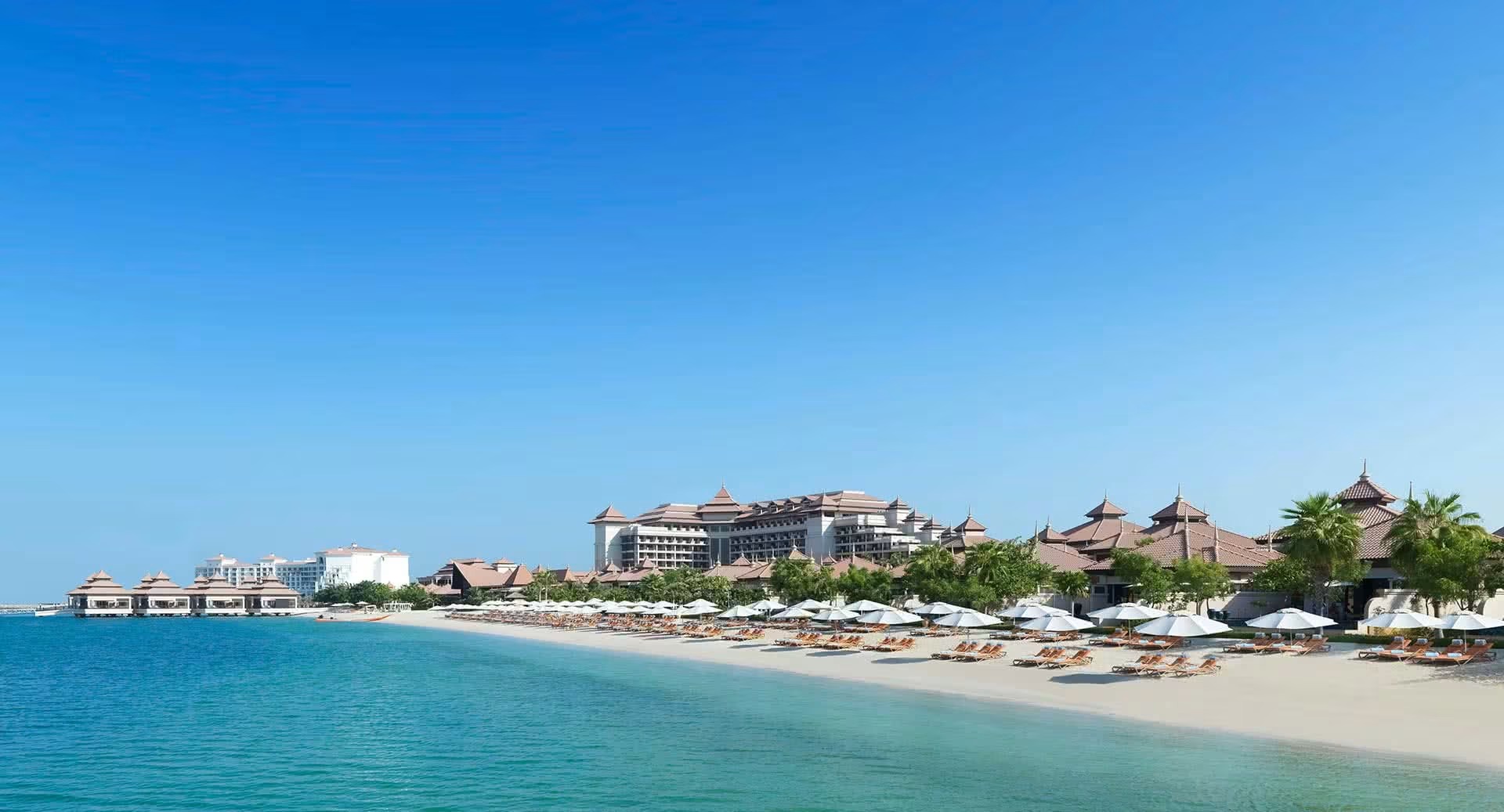 Private beach at Anantara The Palm Dubai Resort