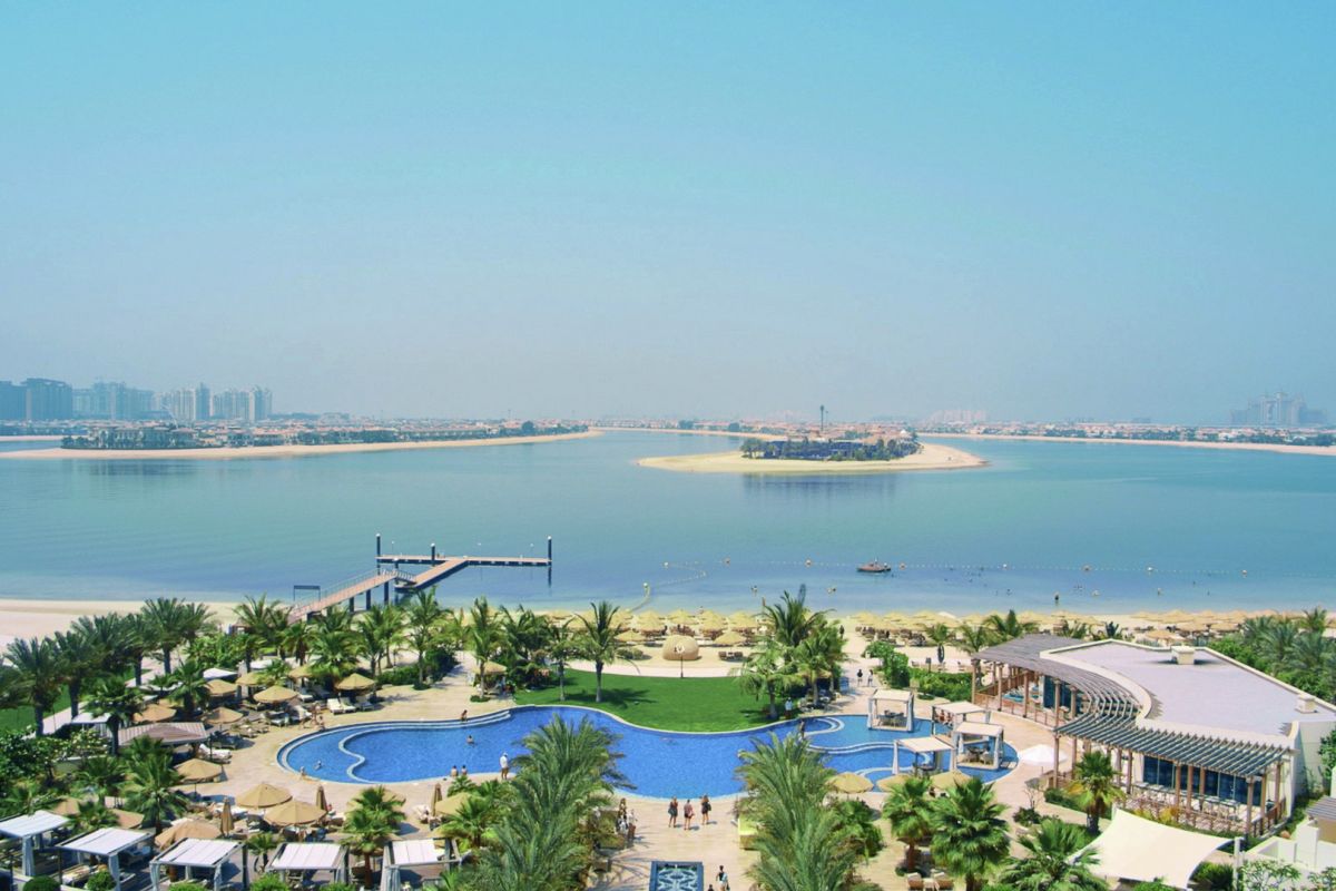 Waldorf Astoria Dubai Palm Jumeirah beachfront pool and private beach