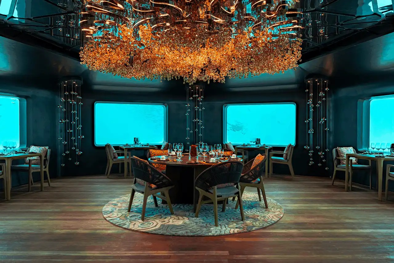 Underwater Fine Dining Restaurant at Meyyafushi Maldives