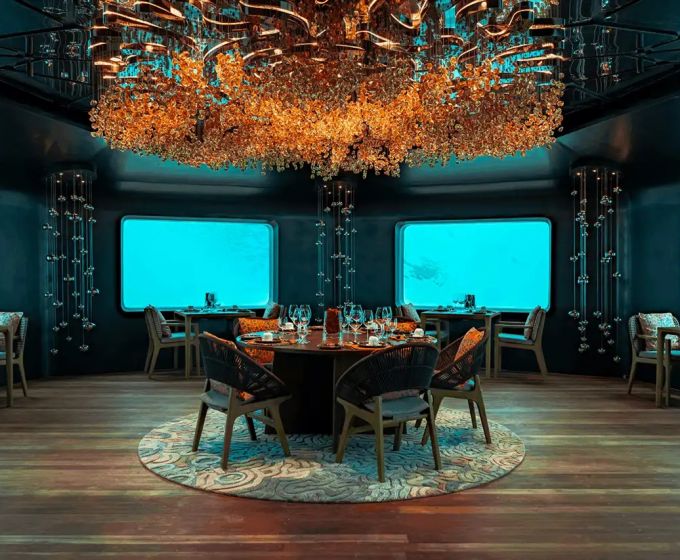 Underwater Fine Dining Restaurant at Meyyafushi Maldives