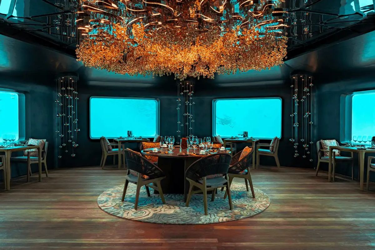 Underwater Fine Dining Restaurant at Meyyafushi Maldives