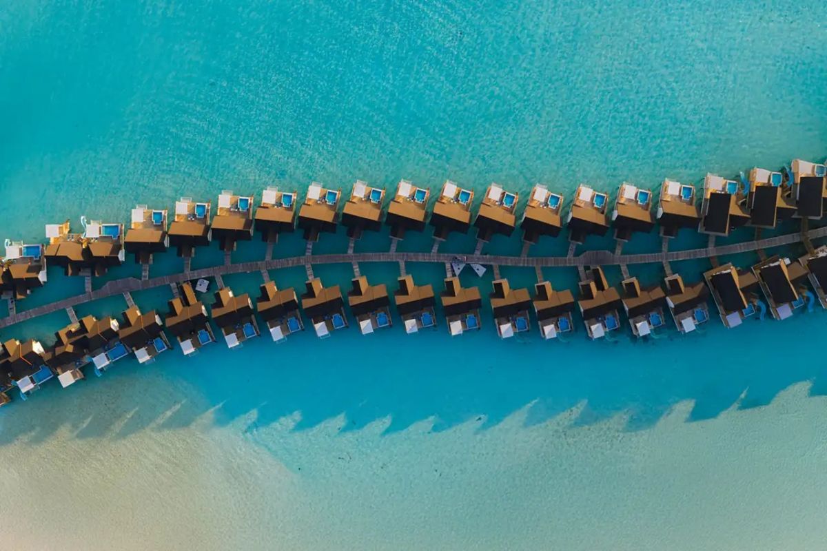Overwater Water Pool Villas at Meyyafushi Maldives