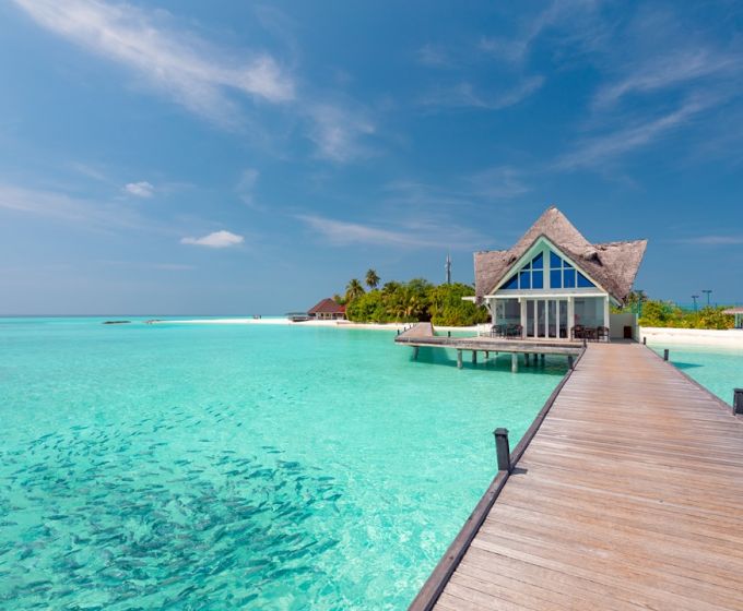 Dhigufaru Island Resort Arrival Pavilion in Baa Atoll Maldives