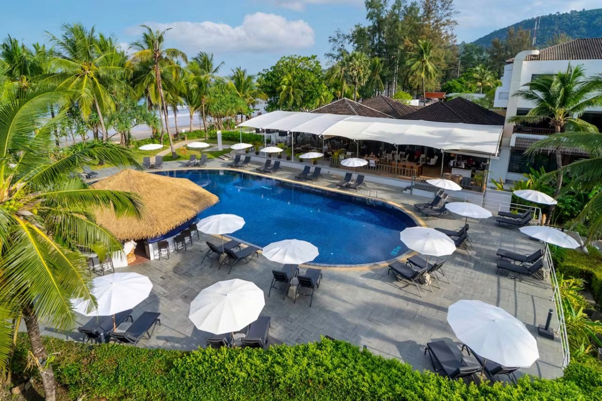 Swimming pool and poolside facilities at Sunprime Kamala Beach Resort