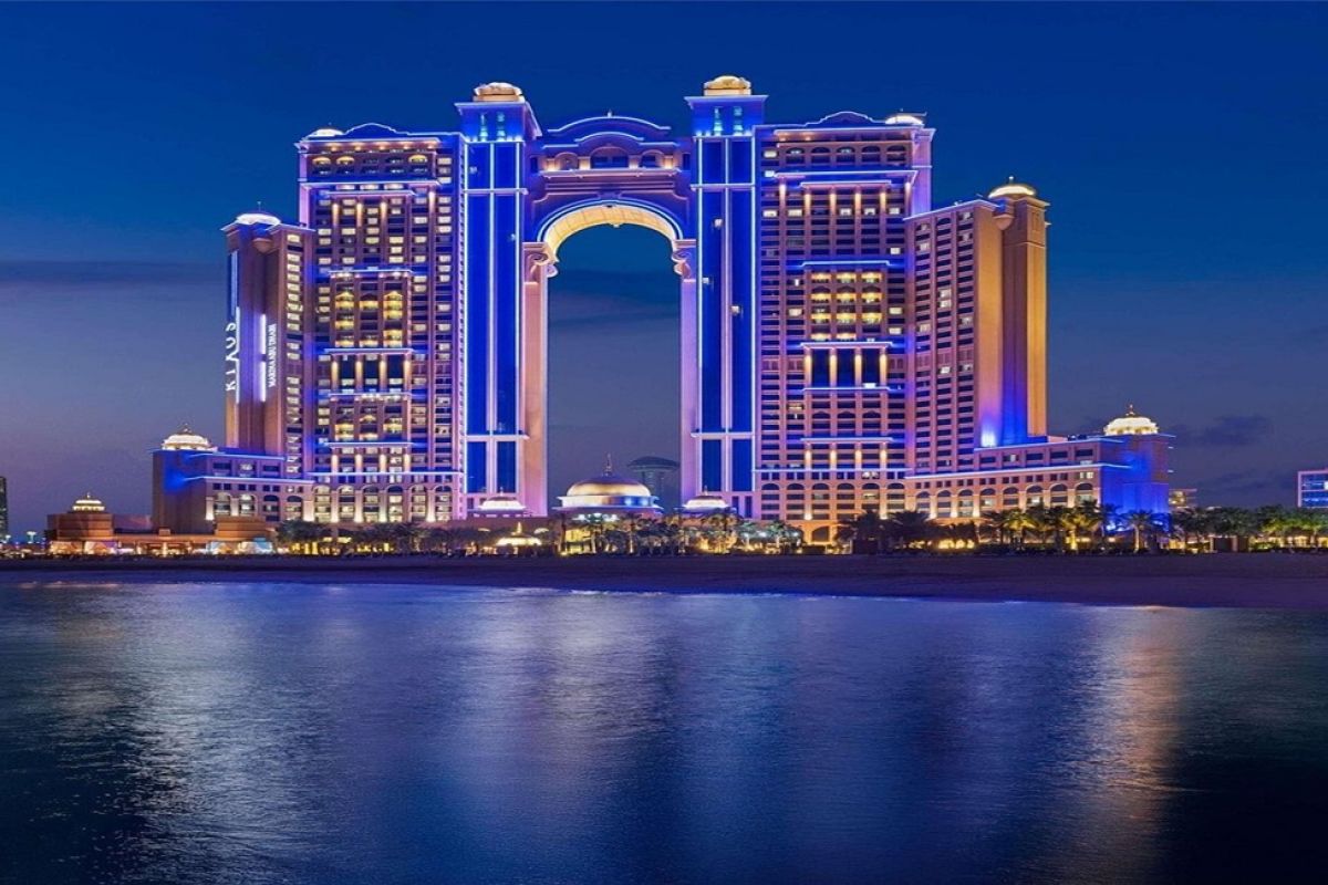 5 Star Rixos Marina Abu Dhabi Hotel overlooking the Arabian Gulf