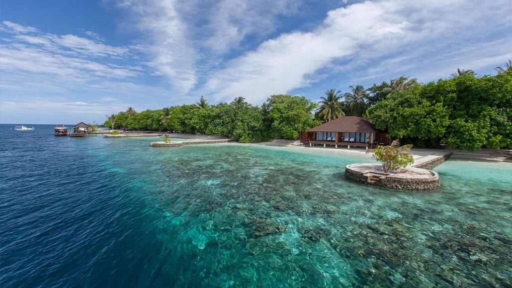 Lily Beach Resort and Spa Maldives Lagoon Villa and Coral Reef