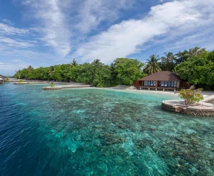Lily Beach Resort and Spa Maldives Lagoon Villa and Coral Reef
