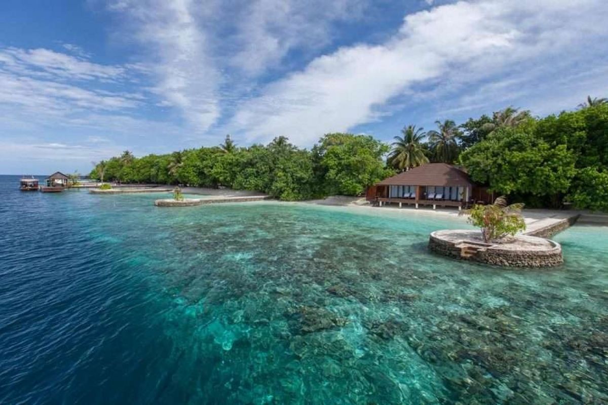 Lily Beach Resort and Spa Maldives Lagoon Villa and Coral Reef