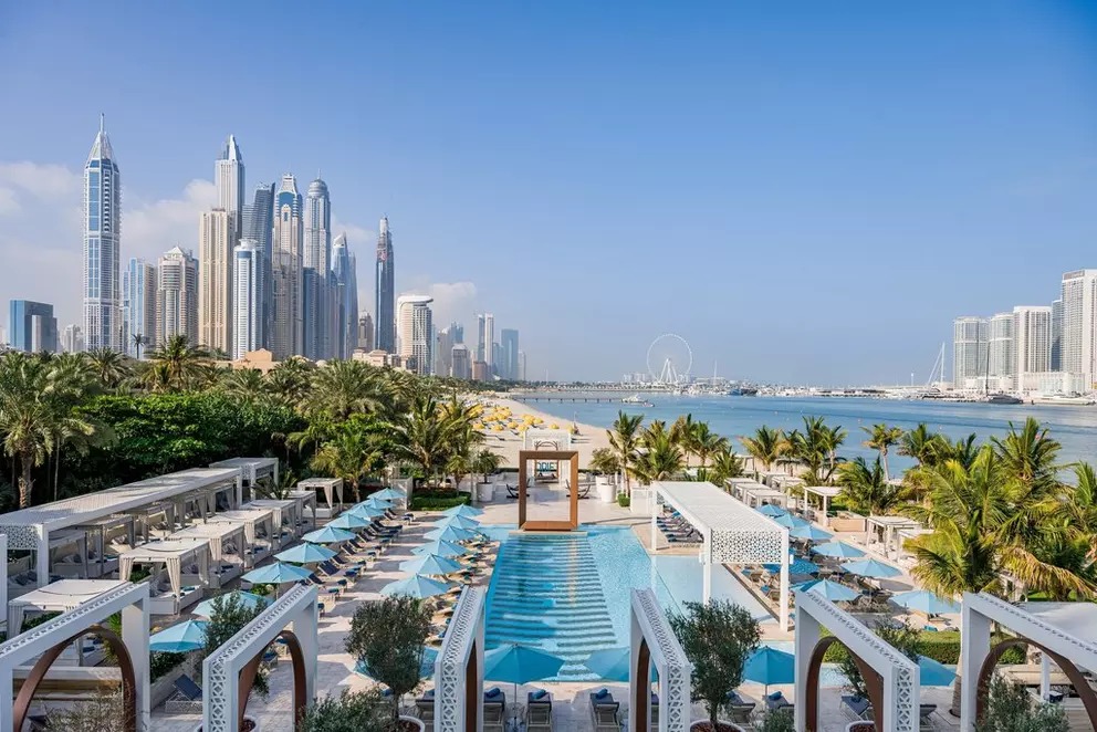 One&Only Royal Mirage Dubai beachfront pool and Arabian Gulf views