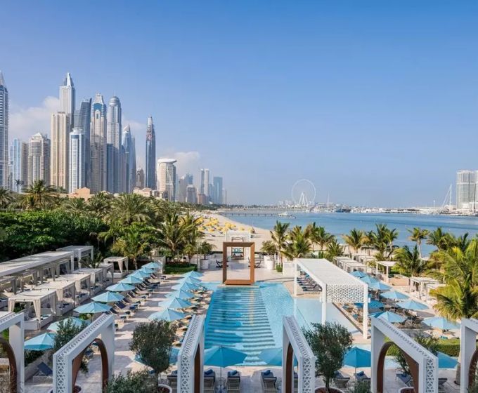 One&Only Royal Mirage Dubai beachfront pool and Arabian Gulf views