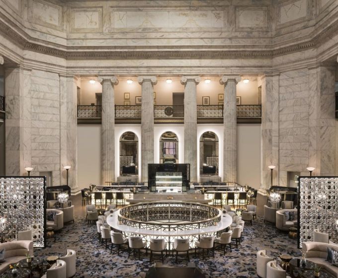 Luxury lobby at The Ritz-Carlton Philadelphia