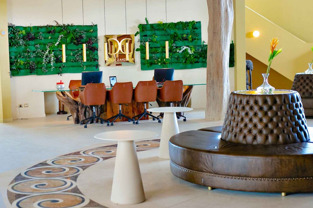 Reception area at Gold Zanzibar Beach House & Spa
