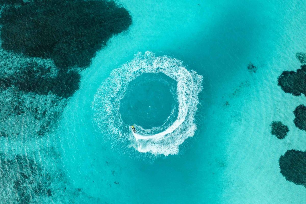 Villa Nautica Paradise Island Maldives drone view