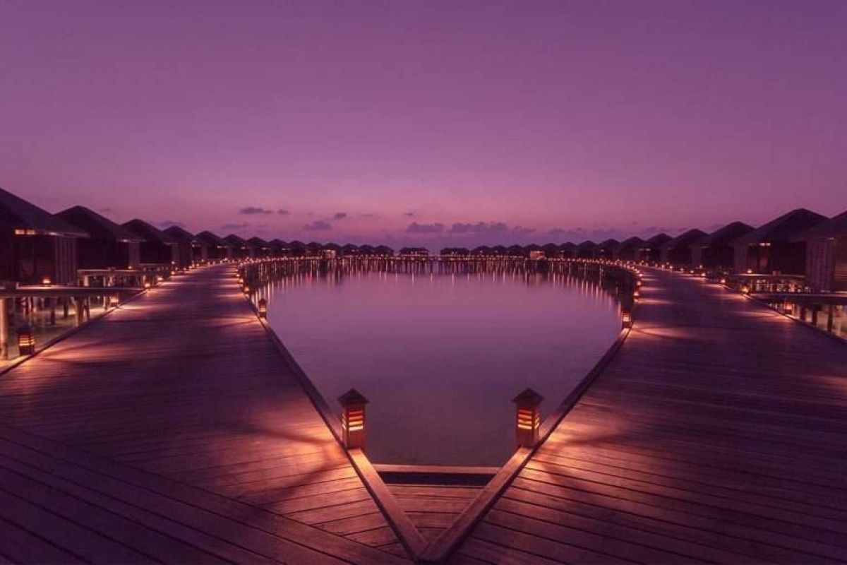 Lily Beach Resort and Spa Maldives Sunset Overwater Villas