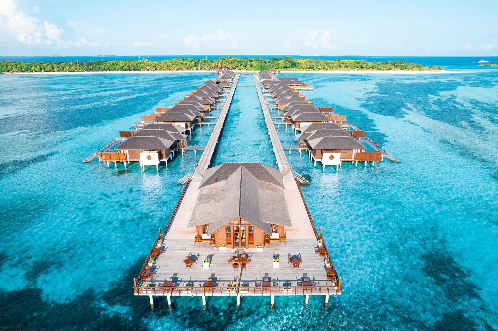 Villa Nautica Paradise Island Maldives water villas and lagoon