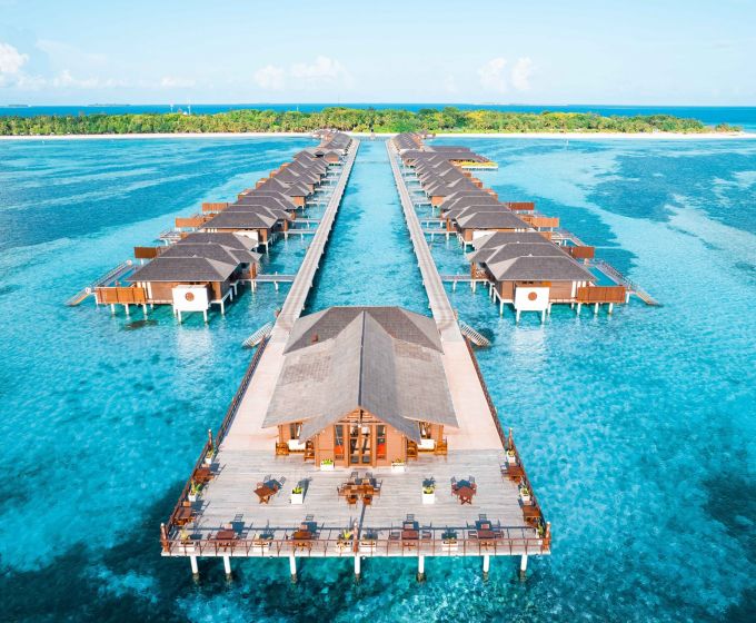 Villa Nautica Paradise Island Maldives water villas and lagoon