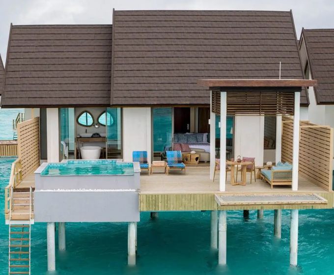 Water Pool Villa at Meyyafushi Maldives with Private Infinity Pool